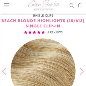 Glam seamless hair extensions